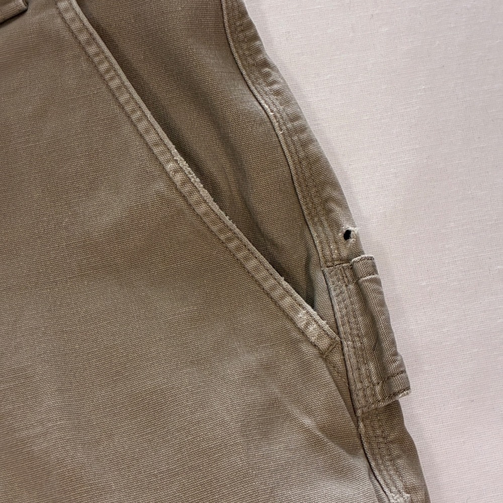 Duluth Trading Co Cargo Shorts Mens 44 Tan Fire Hose Flex Work Outdoor Utility - Picture 8 of 8